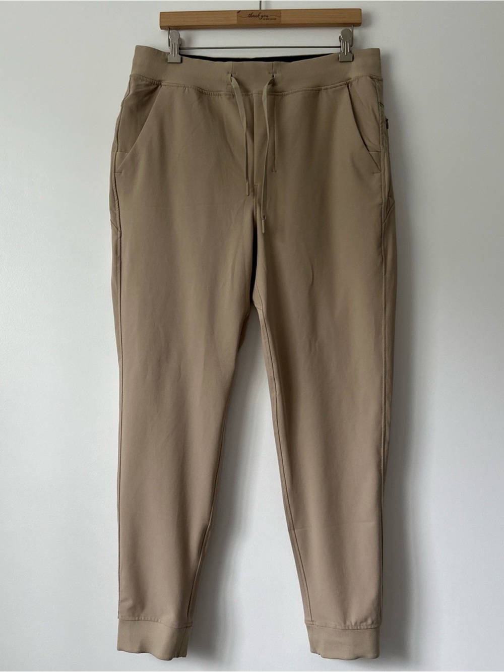 BirdDogs Joggers Mens XL Boom For Your Boomstick Performance Stretch Tan beige
